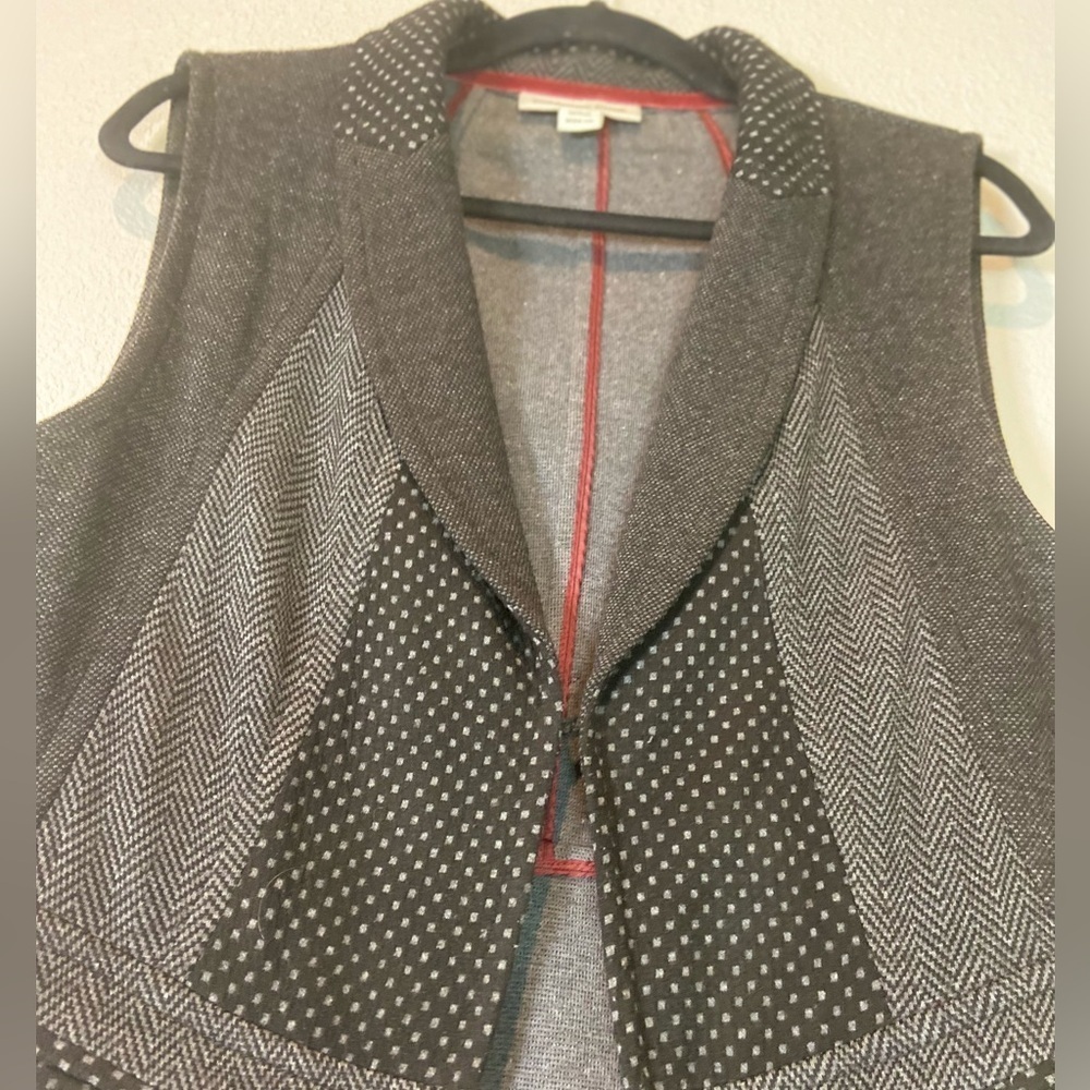 Coldwater Creek~Neutral~Patchwork~Fitted~Sleevele… - image 3